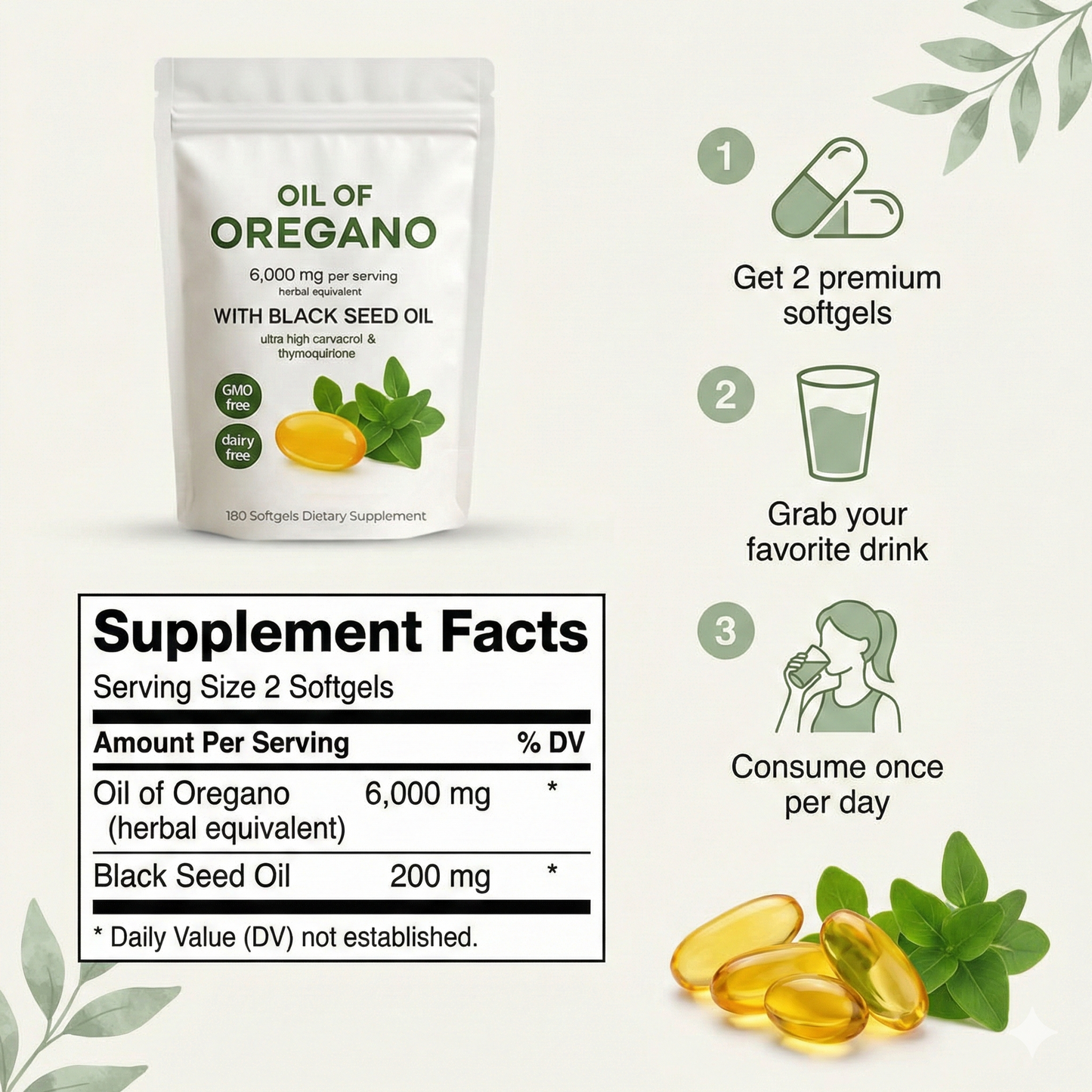 beon. Oil of Oregano