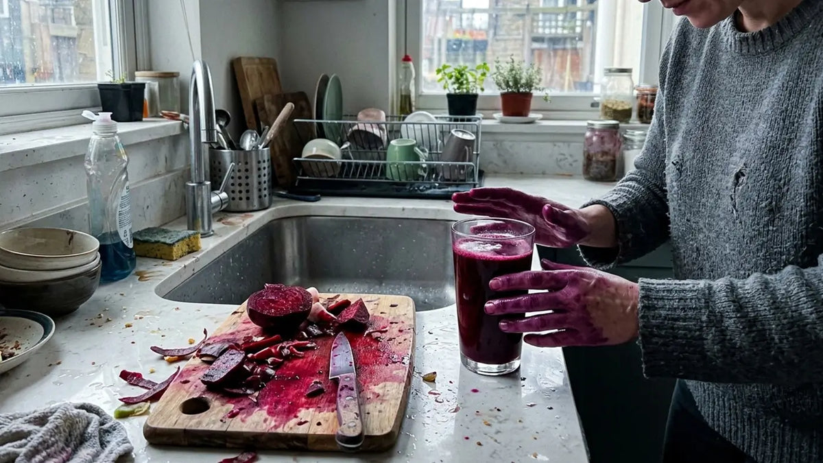 A week of beet salad and beet juice. I couldn't get it down.