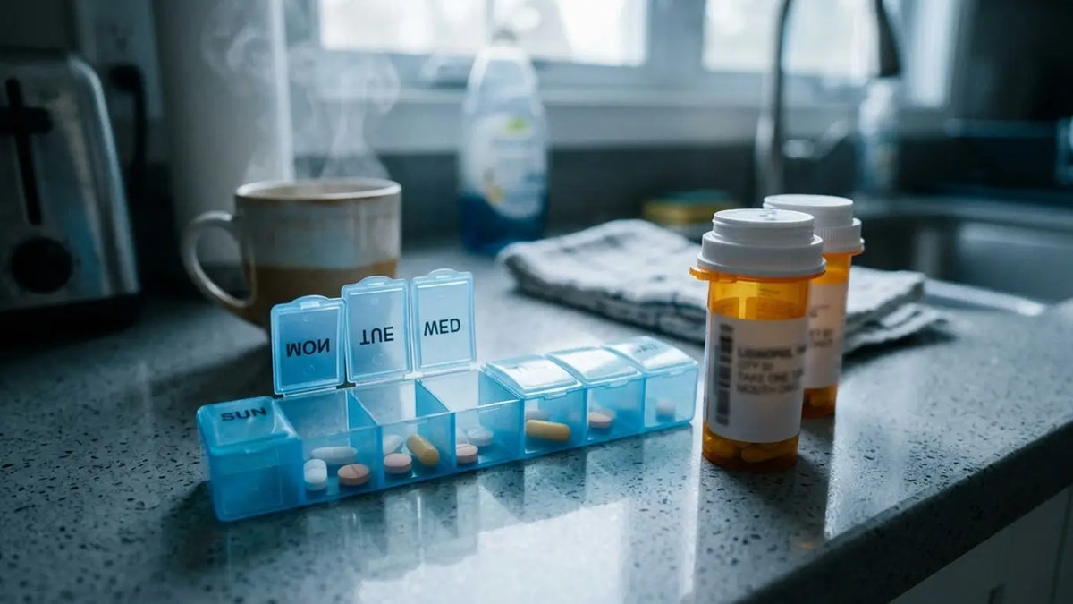 A pill for life. That was the whole future, sitting on the counter.