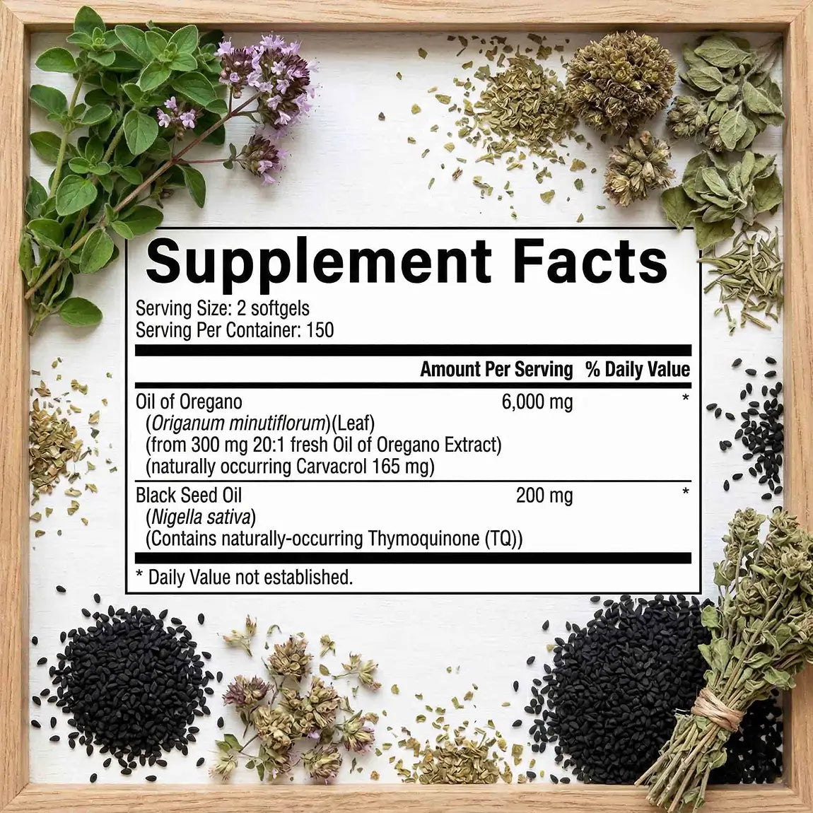 Oil of Oregano Capsules - Softgels