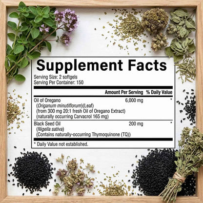 Oil of Oregano Capsules - Softgels